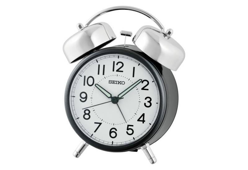Seiko Quarzwecker Glockenwecker, Schlafzimmer, durchlaufende Sekunde, Beleuchtung von Seiko