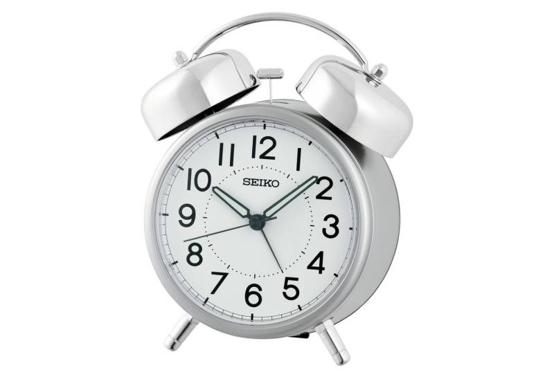 Seiko Quarzwecker Glockenwecker, Schlafzimmer, durchlaufende Sekunde, Beleuchtung von Seiko