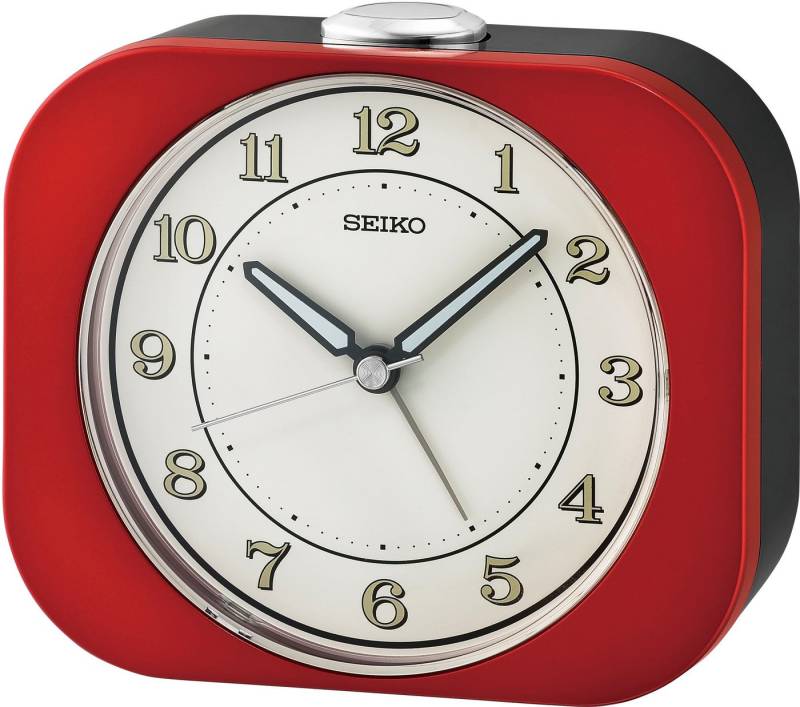 Seiko Quarzwecker QHE195R Wecker, Schlafzimmer, Geschenkidee, Piepalarm, durchlaufende Sekunde von Seiko