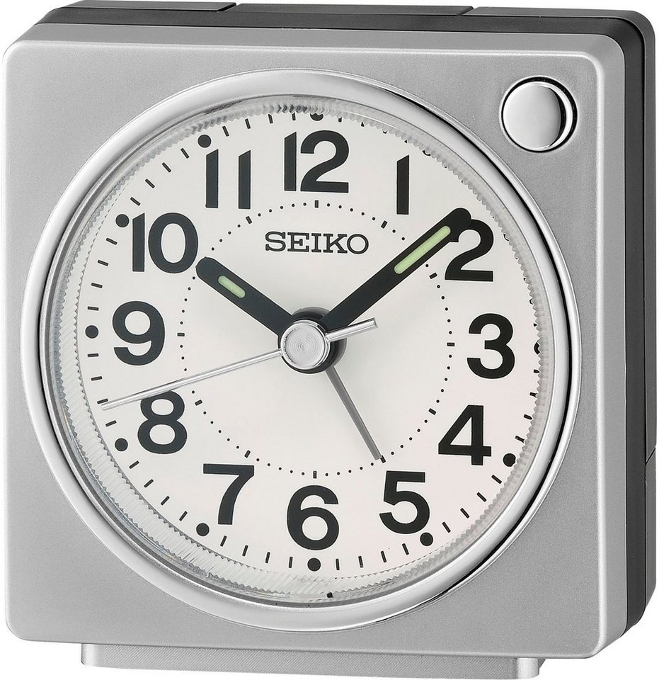 Seiko Quarzwecker QHE196S Quarzwecker, Reisewecker,Schlafzimmer, Piepalarm,durchlaufende Sekunde von Seiko