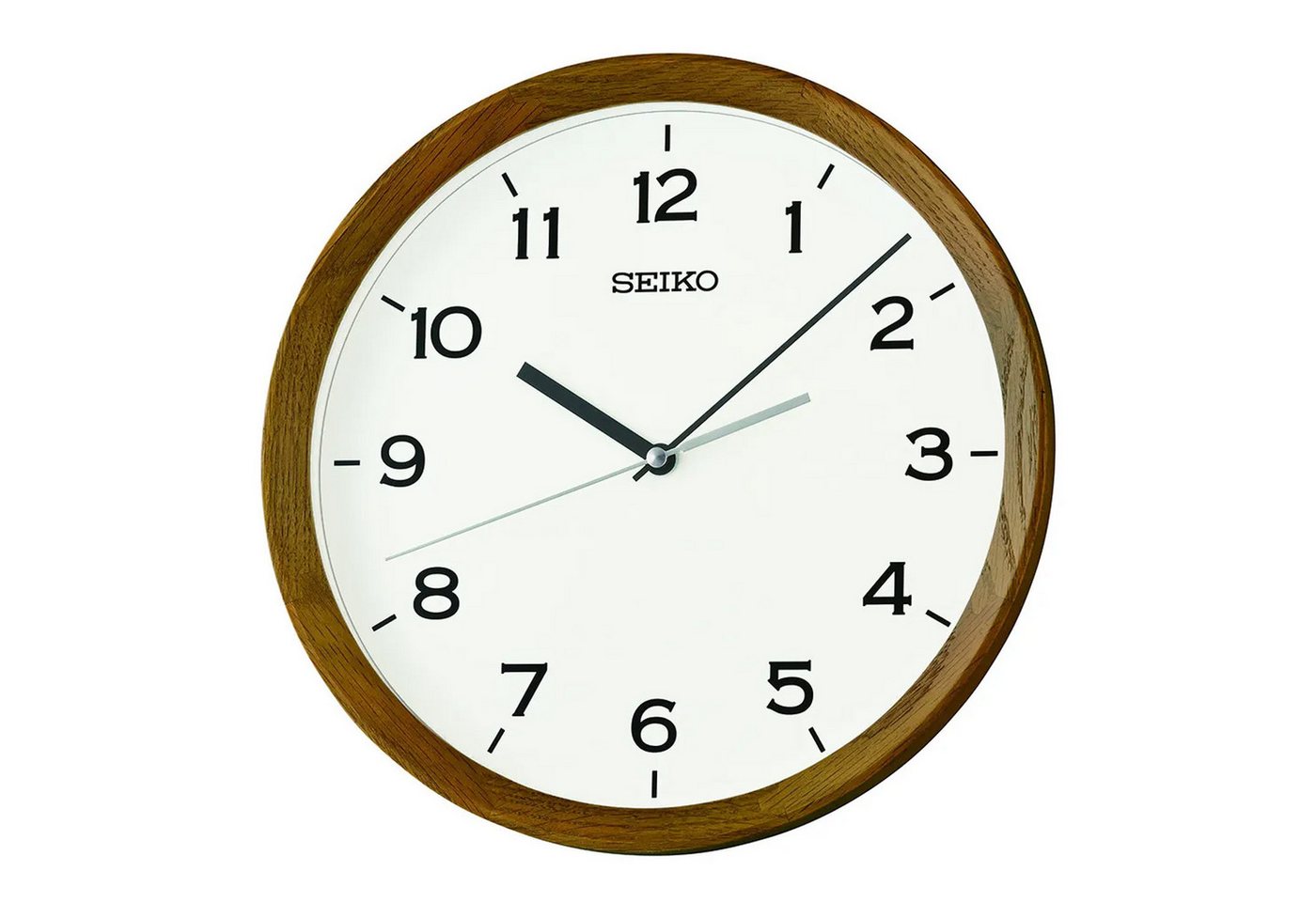 Seiko Wanduhr Classic Eiche Braun von Seiko