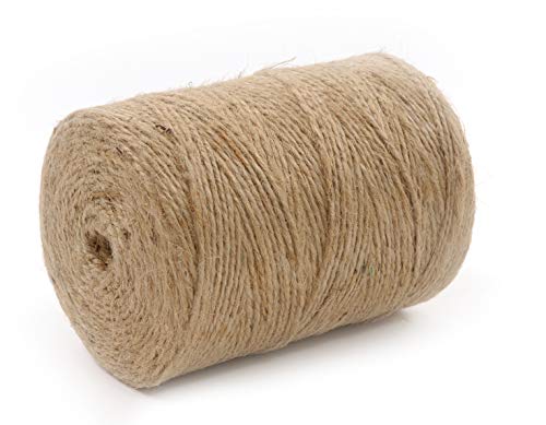 Seil-tech Jute Schnur Jutegarn Natürlich ungefärbt Natur Braun Verpackung Dekorativ Dekokordel Kordel Bastelschnur Floristik Geschenke - 2mm, 1000m, 2kg von Seil-tech