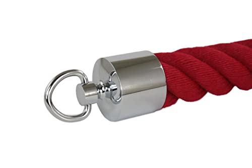 Seilendkappe Seilkappe verchromt mit Ring für 40mm Handlaufseil - Treppenseil - Absperrseil von Seilendkappe verchromt mit Ring 40mm