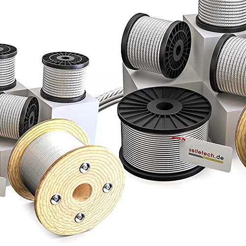 Seiletech.de EDELSTAHLSEIL | 5 mm | 80 m | Edelstahl AISI 316 inox | 7x7 weich | Rostfrei Drahtseil | Industrie Segeln Transport Geländer Forstwirtschaft Seiletech.de EDELSTAHLSEIL | 5 mm | 80 m | Edelstahl AISI 316 inox | 7x7 weich | Rostfrei Drahtseil | Industrie Segeln Transport Geländer Forstwirtschaft von Seiletech.de