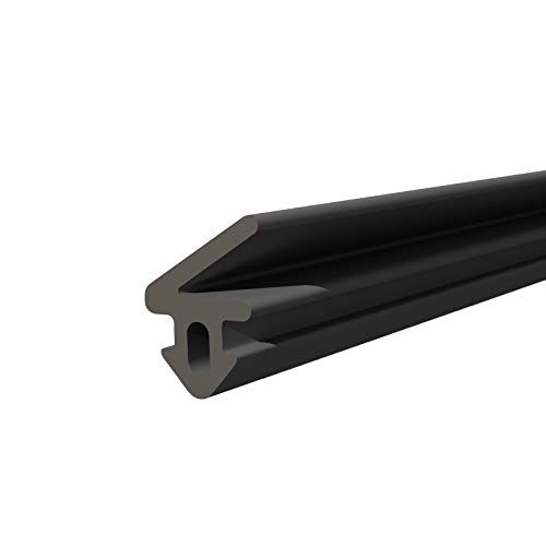 Seiletech.de Fensterdichtung | S-1125 | 1 m | Panorama PVC Fenster Gummidichtug | Schwarz | Zugluftstopper Profildichtung | Gummidichtug Dichtband Kunststofffensterdichtungen von Seiletech.de