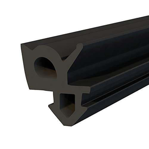 Seiletech.de Fensterdichtung | S-1387 | 100 m | Rehau PVC Fenster Gummidichtug | Schwarz | Zugluftstopper Profildichtung | Gummidichtug Dichtband Kunststofffensterdichtungen von Seiletech.de