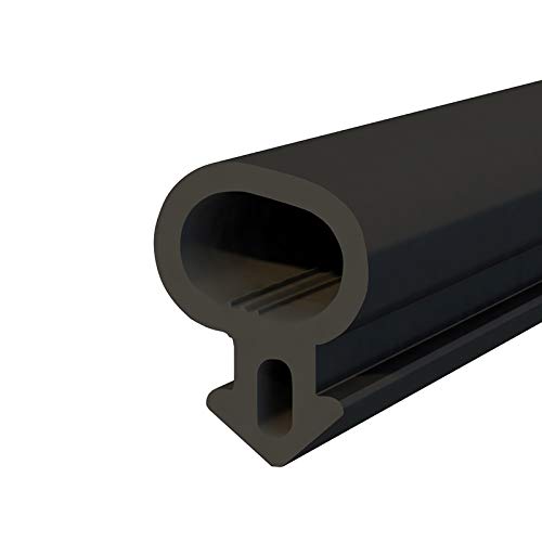 Seiletech.de Fensterdichtung | S-232 | 1 m | Panorama PVC Fenster Gummidichtug | Schwarz | Zugluftstopper Profildichtung | Gummidichtug Dichtband Kunststofffensterdichtungen von Seiletech.de