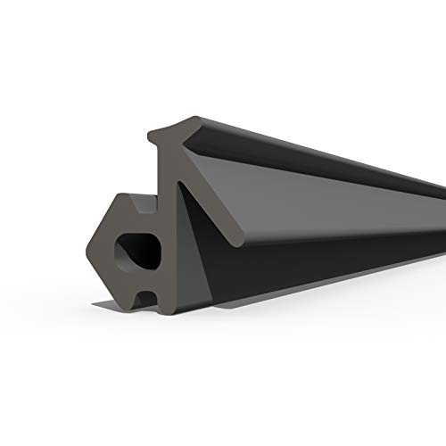 Seiletech.de Fensterdichtung | S-834X | 15 m | VEKA PVC Fenster Gummidichtug | Schwarz | Zugluftstopper Profildichtung | Gummidichtug Dichtband Kunststofffensterdichtungen von Seiletech.de