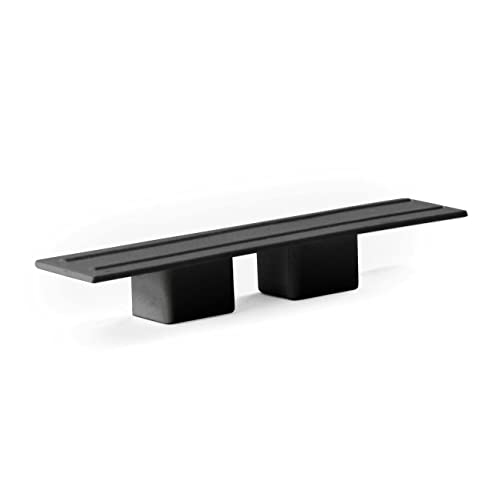 Seiletech.de GARDINENSCHIENE ENDKAPPEN | Set 2 Stück | PVC | 2-läufig | schwarz | Gardinen Schiene Vorhangschienen von Seiletech.de