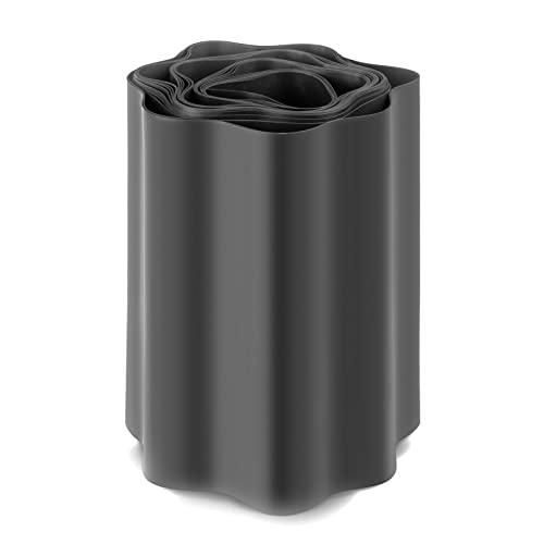 Seiletech.de Rasenkante | Kunststoff | grau | 9 m x 20 cm | Garteneinfassung | Beeteinfassung | Mähkante | Rasenrandbegrenzung | Beetumrandungen | Beetbegrenzung | Dekorative rasenabschlusskante von Seiletech.de