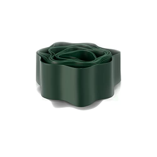 Seiletech.de Rasenkante | Kunststoff | grün | 9 m x 10 cm | Garteneinfassung | Beeteinfassung | Mähkante | Rasenrandbegrenzung | Beetumrandungen | Beetbegrenzung | Dekorative rasenabschlusskante von Seiletech.de
