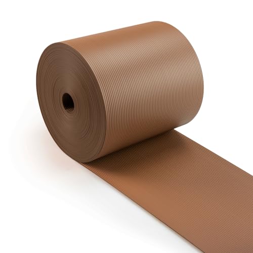 Seiletech.de Sichtschutzstreifen | Braun | 19 cm x 35 m | 450 g/m² | +20 Clips | Zaunfolie | Sichtschutz | Zaunblende | Gartenmaterial | UV-Stabilisierung | Reißfest | PVC Rolle von Seiletech.de