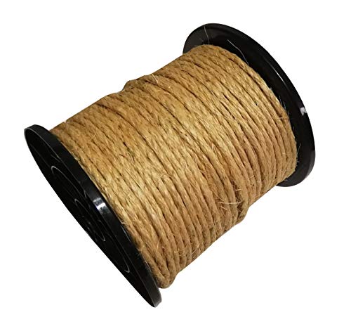 12mm Sisal Seil Sisalseil 20m für Kratzbaum Katzenbaum Mehrzweckseil DIY von Seilwelt