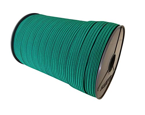 15m flaches Gummiseil Expanderseil flach Expanderband Gummiband in Grün 22mm breit 3mm dick von Seilwelt