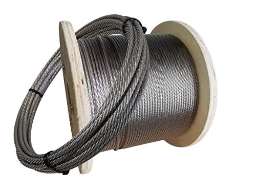 Edelstahl Drahtseil 8mm x 20m V4A AISI316 Rostfrei INOX 7x7 Edelstahldrahtseil Rankhilfe von Seilwelt