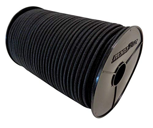 Gummiseil Expanderseil 10mm 20m mit PE Mantel in Schwarz Gummileine Planenseil Leine Gummischnur Gummikordel von Seilwelt