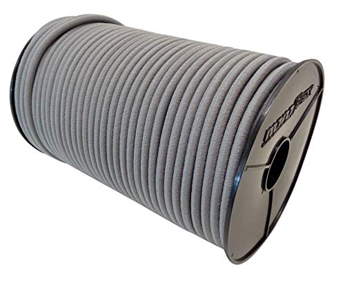 Gummiseil Expanderseil 8mm 30m mit PE Mantel in Grau Gummileine Planenseil Leine Gummischnur Gummikordel von Seilwelt