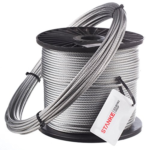 Seilwerk STANKE 200m 2mm 6x7 TOP ANGEBOT DRAHTSEIL verzinkt DIN Stahlseil Forstseil Windenseil Seil Draht Stahl von Seilwerk STANKE