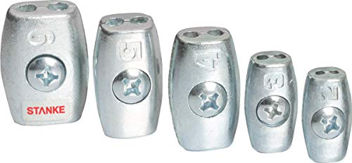 Seilwerk STANKE 25x Drahtseilklemme Eiform Größe 6 für 6 mm Drahtseile Aluminium Silumin Stahlseil Klemme Seilwerk STANKE 25x Drahtseilklemme Eiform Größe 6 für 6 mm Drahtseile Aluminium Silumin Stahlseil Klemme von Seilwerk STANKE
