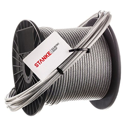 Seilwerk STANKE Edelstahl Drahtseil für Fotos PVC Edelstahlseil 2mm 7x7 INOX Drahtseil ummantelt, 50m Seilwerk STANKE Edelstahl Drahtseil für Fotos PVC Edelstahlseil 2mm 7x7 INOX Drahtseil ummantelt, 50m von Seilwerk STANKE