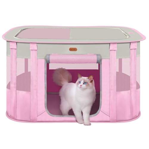 Seiyierr Faltbarer Laufstall für Haustiere – Katzen- und Welpenlaufstall, Reise-Hundebox mit Tragetasche, Katzenzelt Hundegehege für Outdoor-Camping Seiyierr Faltbarer Laufstall für Haustiere – Katzen- und Welpenlaufstall, Reise-Hundebox mit Tragetasche, Katzenzelt Hundegehege für Outdoor-Camping von Seiyierr