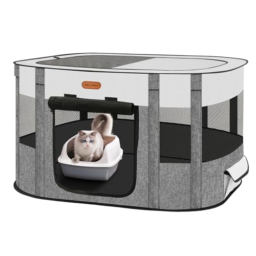 Seiyierr Haustier-Laufstall, faltbarer Kätzchenkäfig Welpenlaufstall, Hunde-Laufstall, Welpengehege für den Innenbereich, Reisebox mit Tragetasche, Zelt, Outdoor, Camping Seiyierr Haustier-Laufstall, faltbarer Kätzchenkäfig Welpenlaufstall, Hunde-Laufstall, Welpengehege für den Innenbereich, Reisebox mit Tragetasche, Zelt, Outdoor, Camping von Seiyierr