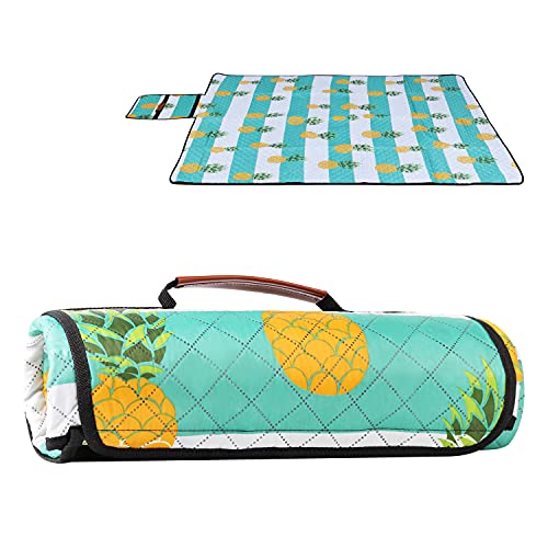 Sekey 170 x 140cm wasserdichte Picknickdecke | waschbare Picknickmatte mit tragbarem Griff | Campingdecke Stranddecke für Outdoor von Sekey