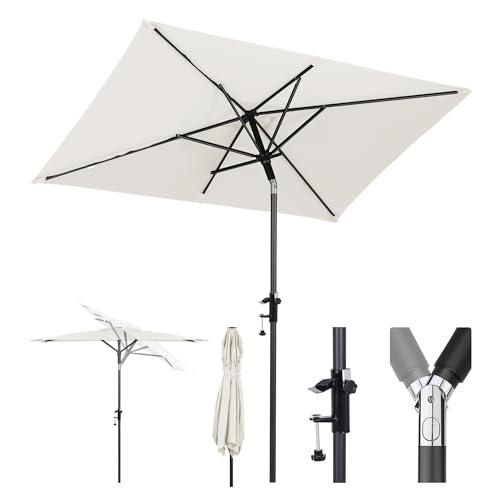 Sekey 200 × 125 cm Sonnenschirm Balkon, Sonnenschirm Rechteckig mit Halterung Sonnenschirmhalter für Balkon, Terrasse und Garten, Windfest Kippbar UPF 50+ Sekey 200 × 125 cm Sonnenschirm Balkon, Sonnenschirm Rechteckig mit Halterung Sonnenschirmhalter für Balkon, Terrasse und Garten, Windfest Kippbar UPF 50+ von Sekey