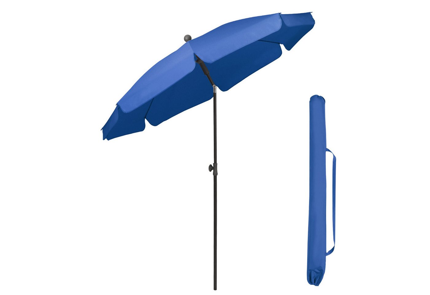 Sekey Balkonschirm 200 cm Sonnenschirm mit Schutzhülle für Balkon Garten, UV-Schutz 50+, LxB: 180,00x180,00 cm, Neigungswinkel und Höhe Verstellbar von Sekey