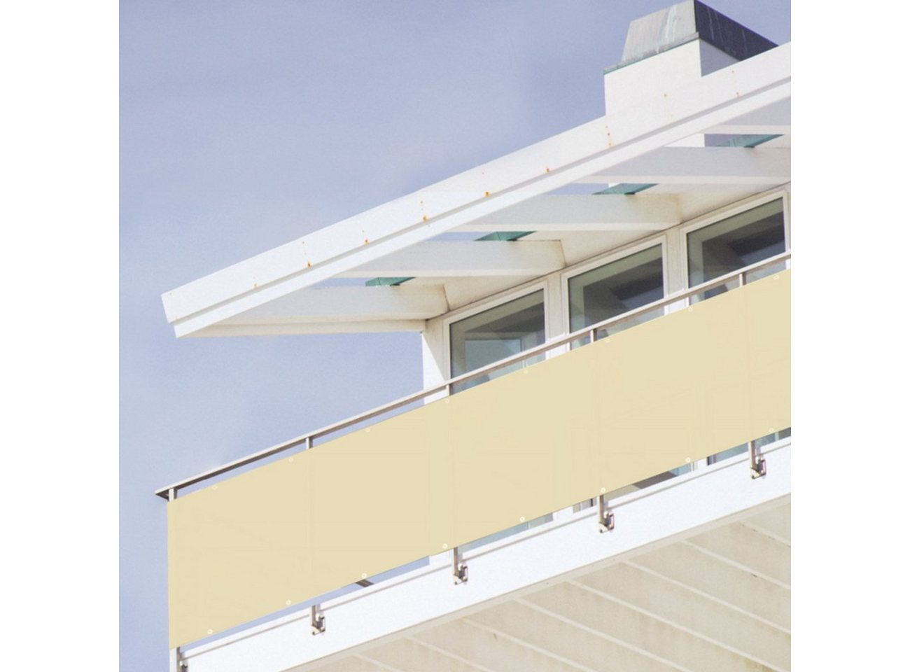 Sekey Balkonsichtschutz Balkon Sichtschutz 90x500cm Balkonabdeckung Sichtschutz Garten 90 hoch 100% Privatsphäre, Reißfest, 95% UV-beständig, Wetterfest von Sekey