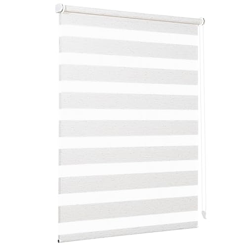 Sekey Doppelrollo Klemmfix ohne Bohren für Fenster, Doppelrollo 100 cm breit, Duo Rollo Jalousie Sonnenschutz, 100x150cm, Leinen Sekey Doppelrollo Klemmfix ohne Bohren für Fenster, Doppelrollo 100 cm breit, Duo Rollo Jalousie Sonnenschutz, 100x150cm, Leinen von Sekey