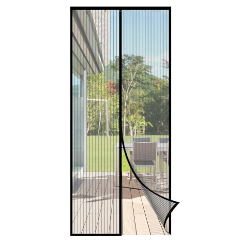 Sekey Fliegengitter Balkontür Magnet, Insektenschutz Tür 95x210 cm, Ohne Bohren, Stärkere Magneten als beim Klassik, Lichtdurchlässig, Reißfest, Wetterfest, Langlebig, 4cm Klettband Oben, Schwarz Sekey Fliegengitter Balkontür Magnet, Insektenschutz Tür 95x210 cm, Ohne Bohren, Stärkere Magneten als beim Klassik, Lichtdurchlässig, Reißfest, Wetterfest, Langlebig, 4cm Klettband Oben, Schwarz von Sekey