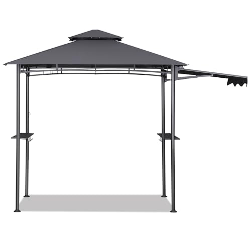 Sekey Grill Pavillon Wasserdicht 2.45 x 1.50m Gartenpavillon mit Markise, Sonnenschutz Gartenlauben Gartenzelt für Partys Picknick BBQ´s, UV-Schutz 50+, Grau Sekey Grill Pavillon Wasserdicht 2.45 x 1.50m Gartenpavillon mit Markise, Sonnenschutz Gartenlauben Gartenzelt für Partys Picknick BBQ´s, UV-Schutz 50+, Grau von Sekey