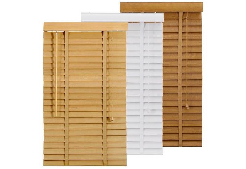 Sekey Jalousie Holzjalousie 50 mm Lamellen Fensterjalousie Blickschutz Jalousie, Klemmträger mit Feststellschraube, Fenster & Tür Echtholz Rollo 70x130 cm Holzrollo Naturholzfarbe Sekey Jalousie Holzjalousie 50 mm Lamellen Fensterjalousie Blickschutz Jalousie, Klemmträger mit Feststellschraube, Fenster & Tür Echtholz Rollo 70x130 cm Holzrollo Naturholzfarbe von Sekey