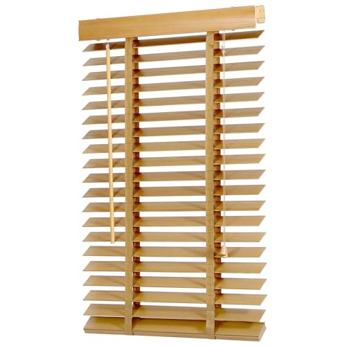 Sekey Jalousie Holzjalousie 50mm Holz jalousien Jalousette Echtholz Anpassbare Jalousie 90x130cm Naturholzfarbe Sekey Jalousie Holzjalousie 50mm Holz jalousien Jalousette Echtholz Anpassbare Jalousie 90x130cm Naturholzfarbe von Sekey