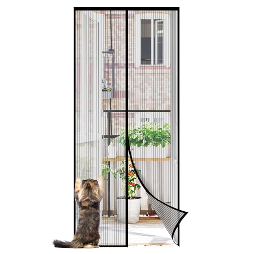 Sekey Fliegengitter Balkontür Magnet | Insektenschutz Tür/Balkontür | Ohne Bohren, Klett-Magnet-Montage | Katzensichere Verstärktes Polyester Anti-Reiß | Verbreitertes Klebeband |485x210 cm Schwarz Sekey Fliegengitter Balkontür Magnet | Insektenschutz Tür/Balkontür | Ohne Bohren, Klett-Magnet-Montage | Katzensichere Verstärktes Polyester Anti-Reiß | Verbreitertes Klebeband |485x210 cm Schwarz von Sekey