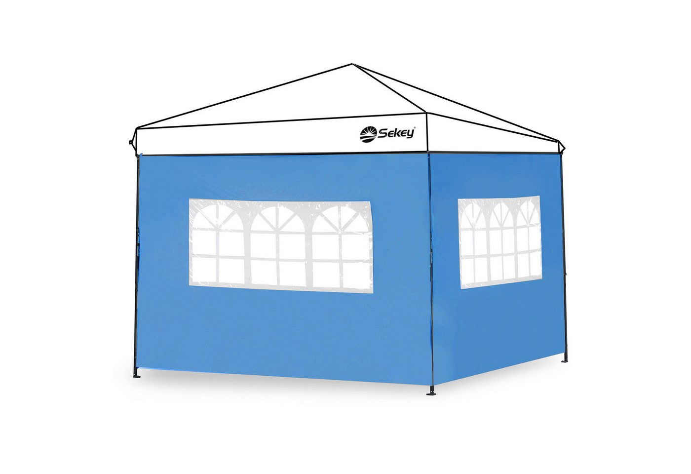 Sekey Pavillonseitenteil 2er Pavillon Seitenwand für Pavillon 3x3m, mit 2 Fenster, 290 x 200 cm Sekey Pavillonseitenteil 2er Pavillon Seitenwand für Pavillon 3x3m, mit 2 Fenster, 290 x 200 cm von Sekey