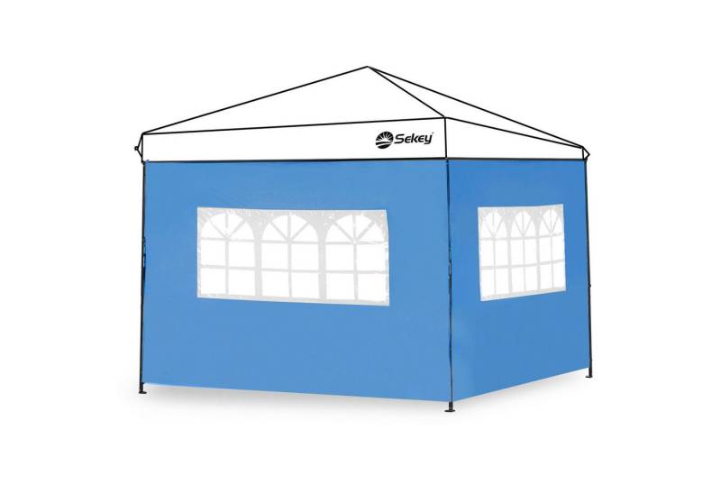 Sekey Pavillonseitenteil 2er Pavillon Seitenwand für Pavillon 3x3m, mit 2 Fenster, 290 x 200 cm von Sekey