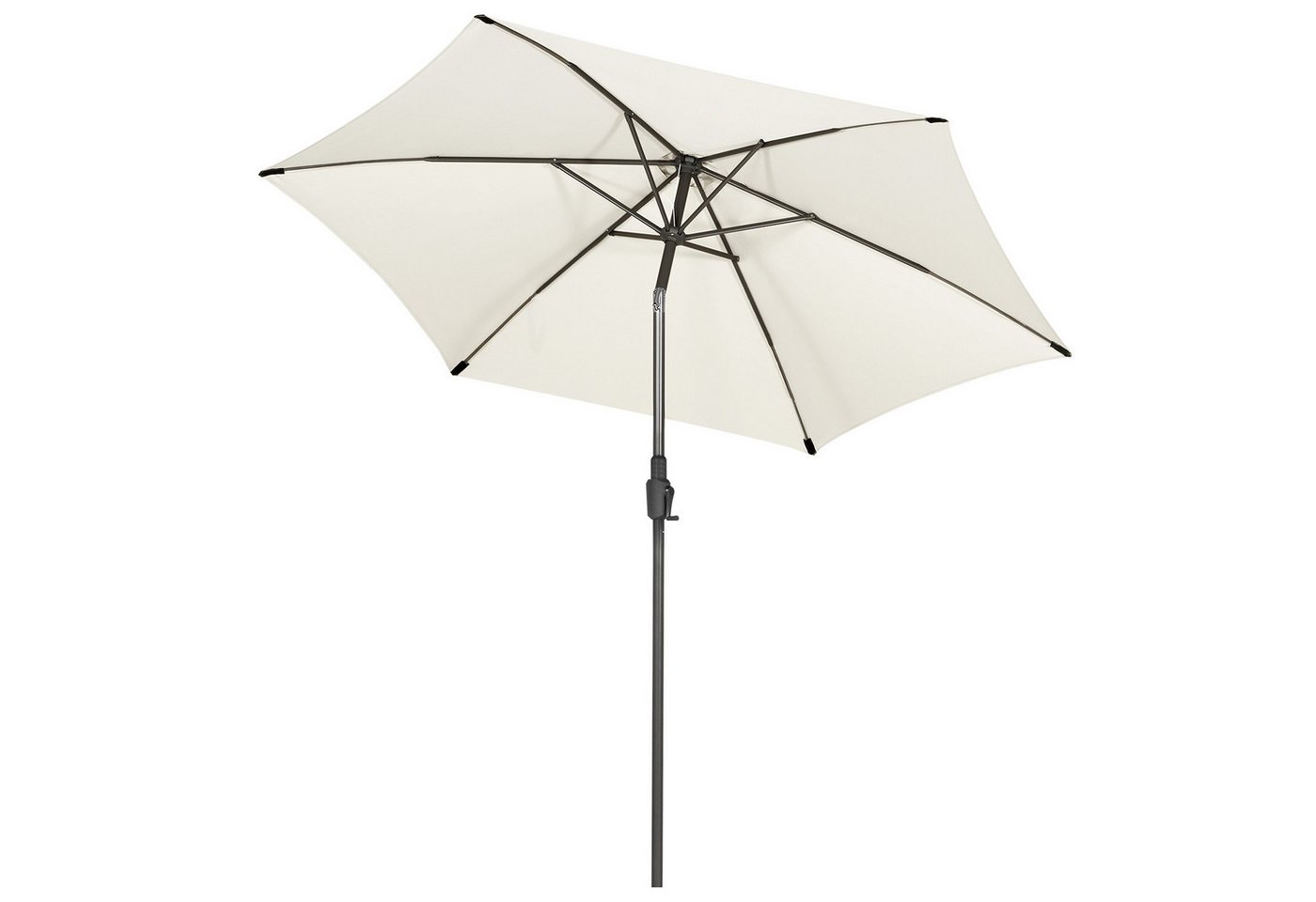 Sekey Sonnenschirm 270 cm Sonnenschirm Gartenschirm Marketschirm – Knickbar im Sitzen, LxB: 270,00x271,00 cm, Sonnenschutz UV50+, Windfest und Stabil, 100% Wasserfest von Sekey