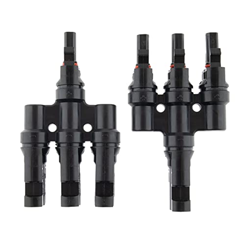 Seki Y-Stecker 3-fach Y Verbinder / Verteiler / Abzweigbuchsen zur Parallelschaltung von Solarmodulen; SET Zweiteilig; Solar Panel Parallel-Adapter - PV Stecker geeignet für Inselanlagen, 19306 Seki Y-Stecker 3-fach Y Verbinder / Verteiler / Abzweigbuchsen zur Parallelschaltung von Solarmodulen; SET Zweiteilig; Solar Panel Parallel-Adapter - PV Stecker geeignet für Inselanlagen, 19306 von SeKi