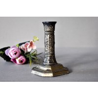Antiker Versilberter Kerzenhalter - Mappin&webb Antique Decor Collectibles Gift Antiker Versilberter Kerzenhalter - Mappin&webb Antique Decor Collectibles Gift von SekulidisAntiques