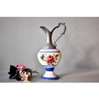 Vintage Cley Und Zing Vasen Rustikale Dekoration Wohnkultur Krug Gartendekoration von SekulidisAntiques