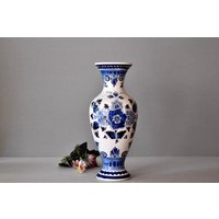 Vintage Delfts Porzellan Vasen Nederland Wohnkultur Tischdekoration Original Delft von SekulidisAntiques