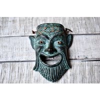 Vintage Keramik Maske Skythen Home Decor Wand-Dekor von SekulidisAntiques