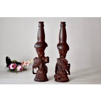 Vintage Set Mit Zwei Holzkerzenhalter Kamine Kerzenhalter Wohnkultur Antikes Dekor Vintage Set Mit Zwei Holzkerzenhalter Kamine Kerzenhalter Wohnkultur Antikes Dekor von SekulidisAntiques