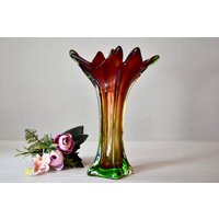 Vintage Vasen Bunte Glas Sommerso Retro Dekor Home Decor Geschenk von SekulidisAntiques