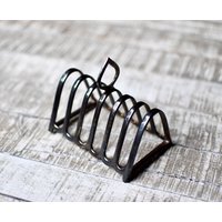 Vintage Versilbert Toast Rack Servier Utensilien Wohnkultur Servierregal von SekulidisAntiques