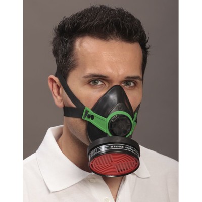 Halbmaske Polimask 230,Gew. 145, 4-Punkt-Bebänderung von Sekur