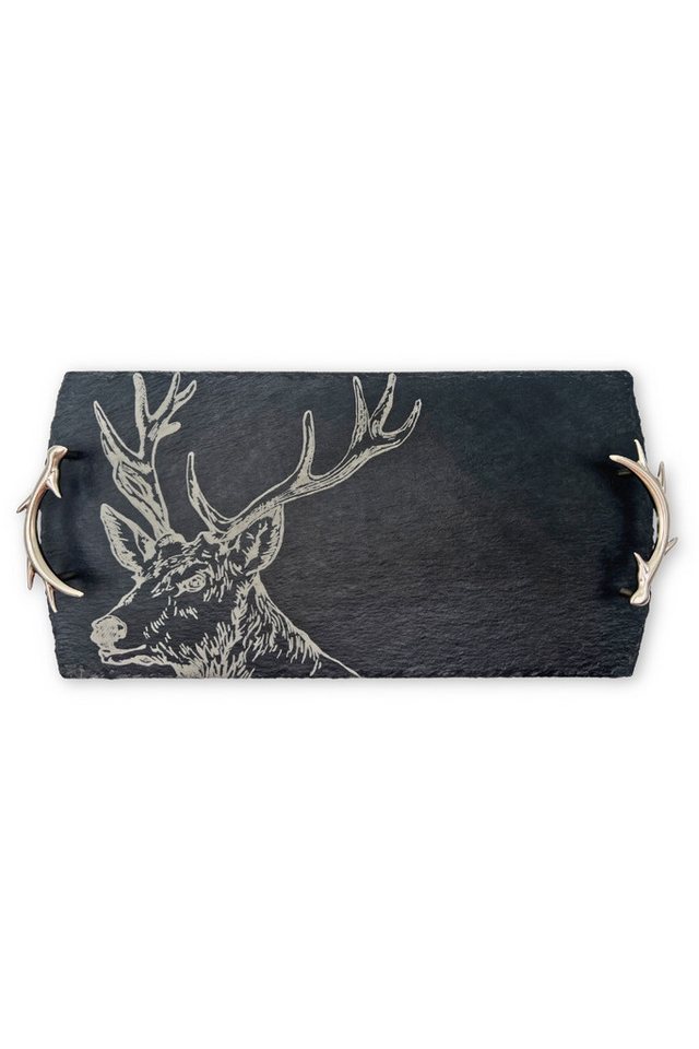 Selbrae House Ltd Servierbrett Serviertablett Schiefer - HIRSCH LARGE - schiefer Selbrae House Ltd Servierbrett Serviertablett Schiefer - HIRSCH LARGE - schiefer von Selbrae House Ltd