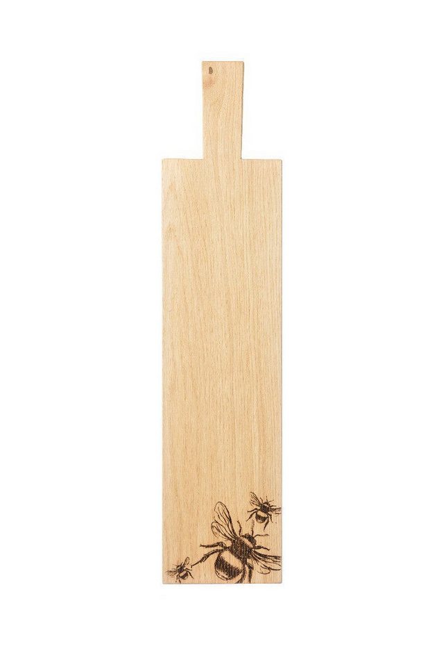 Selbrae House Ltd Servierplatte Servierpaddel aus Eiche mit Bienen-Gravur, Schottische Eiche von Selbrae House Ltd